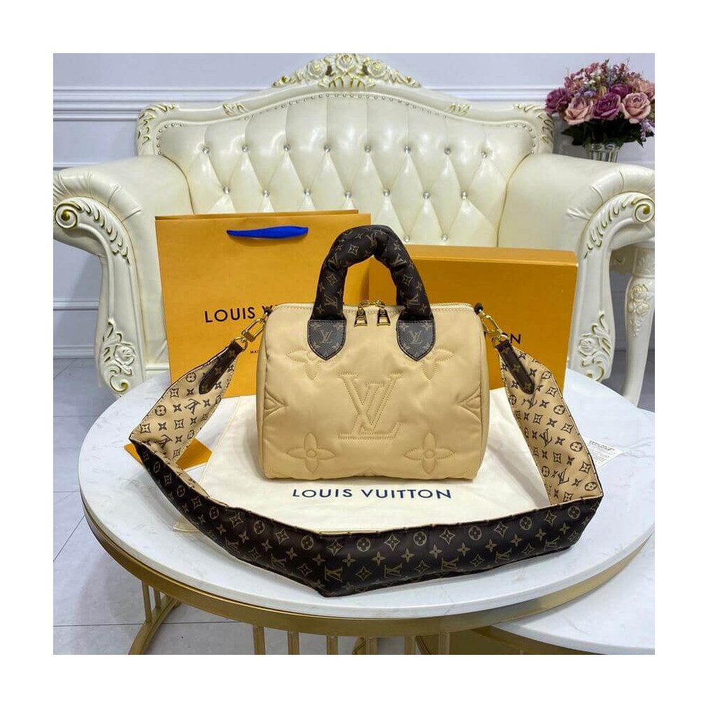 Louis Vuitton Econyl Speedy Bandouliere 25 Beige M59008 LDBS17544