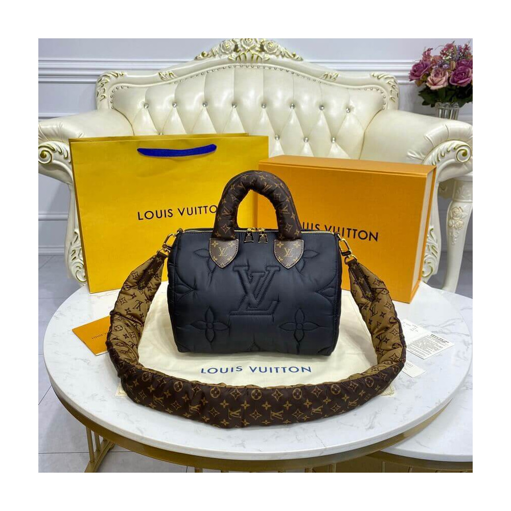 Louis Vuitton Econyl Speedy Bandouliere 25 Black M59008 LDBS17545