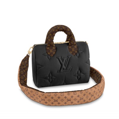 Louis Vuitton Econyl Speedy Bandouliere 25 Black M59008 LDBS17545