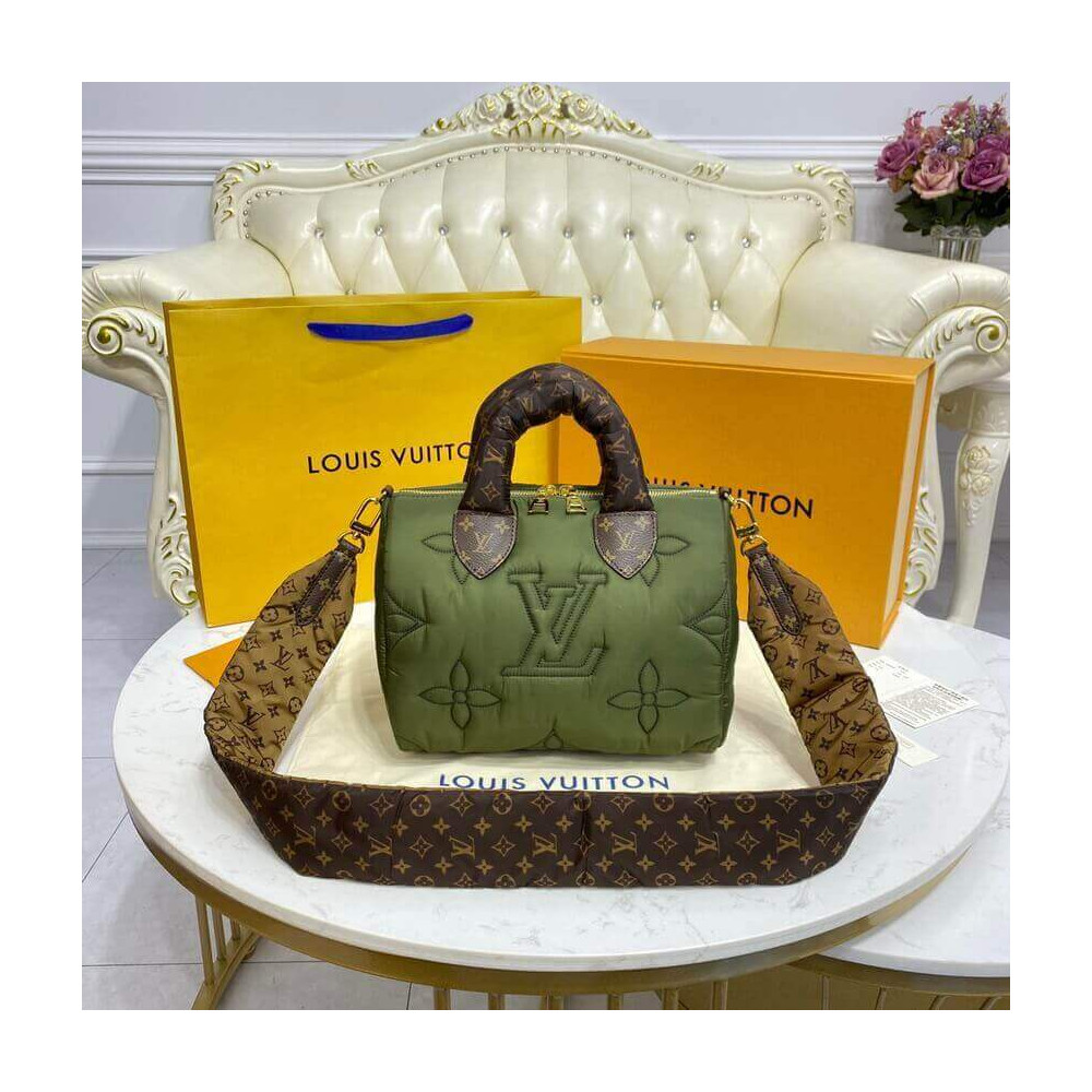 Louis Vuitton Econyl Speedy Bandouliere 25 Khaki M59009 LDBS17546