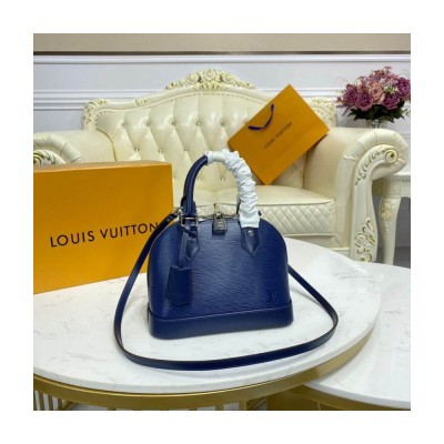 Louis Vuitton Epi Leather Alma BB Blue M40855 LDBS16645