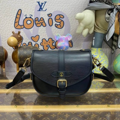 Louis Vuitton Epi Leather Saumur BB Bag Black M23469 LDBS17477