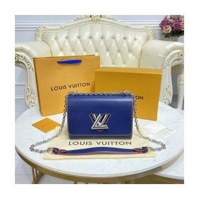 Louis Vuitton Epi Leather Twist MM Navy Blue/Red M50282 LDBS17675