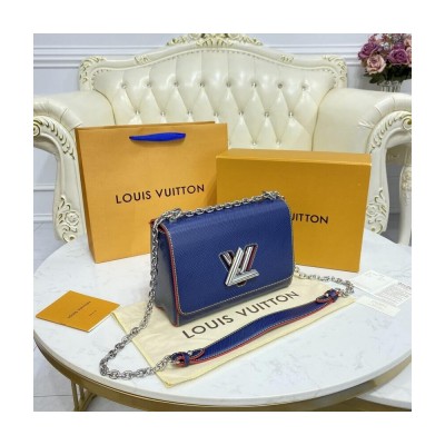 Louis Vuitton Epi Leather Twist MM Navy Blue/Red M50282 LDBS17675