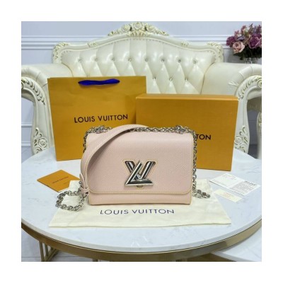 Louis Vuitton Epi Leather Twist MM Rose Ballerine M50282 LDBS17677