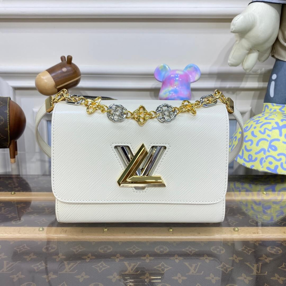 Louis Vuitton Epi Leather Twist MM with Monogram Flowers Chain M22774 LDBS17680