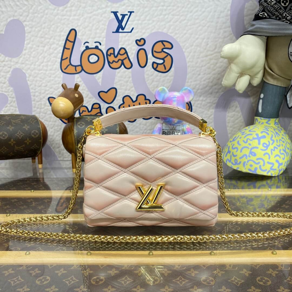 Louis Vuitton GO-14 MM Bag Beige/Pink M23568 LDBS16850