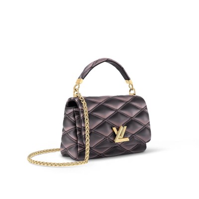 Louis Vuitton GO-14 MM Bag Black/Pink M23569 LDBS16852