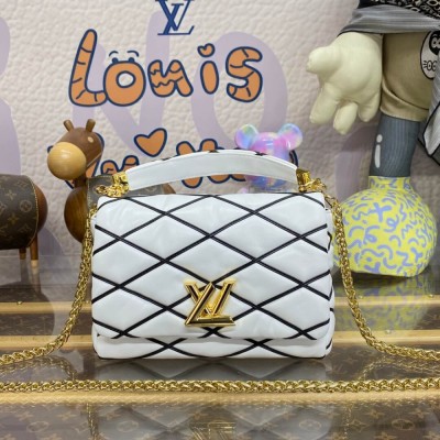 Louis Vuitton GO-14 MM Bag White/Black M22890 LDBS16855