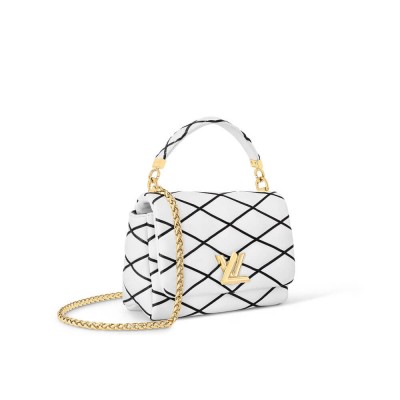 Louis Vuitton GO-14 MM Bag White/Black M22890 LDBS16855