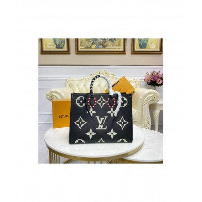 Louis Vuitton LV Crafty OnTheGo GM Black/Cream M45373 LDBS17183