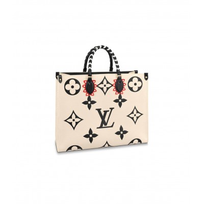 Louis Vuitton LV Crafty OnTheGo GM Creme/Black M45372 LDBS17184