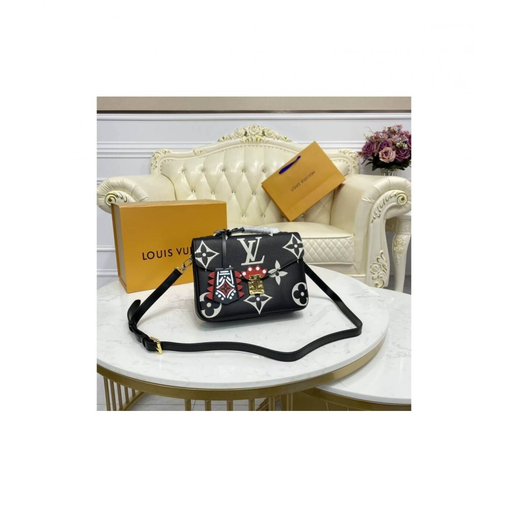 Louis Vuitton LV Crafty Pochette Metis Black M45385 LDBS17321