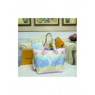 Louis Vuitton LV Escale Neverfull MM Pastel Pink M45270 LDBS17093