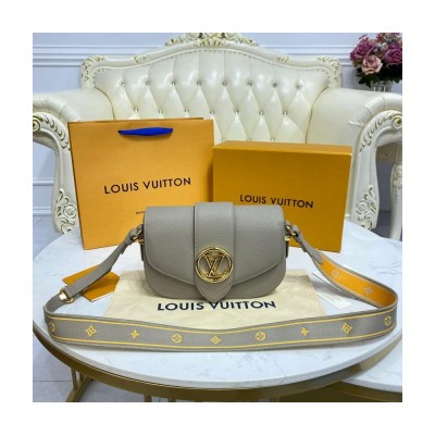 Louis Vuitton LV Pont 9 Soft MM Grey M58728 LDBS17403