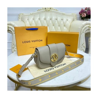 Louis Vuitton LV Pont 9 Soft MM Grey M58728 LDBS17403