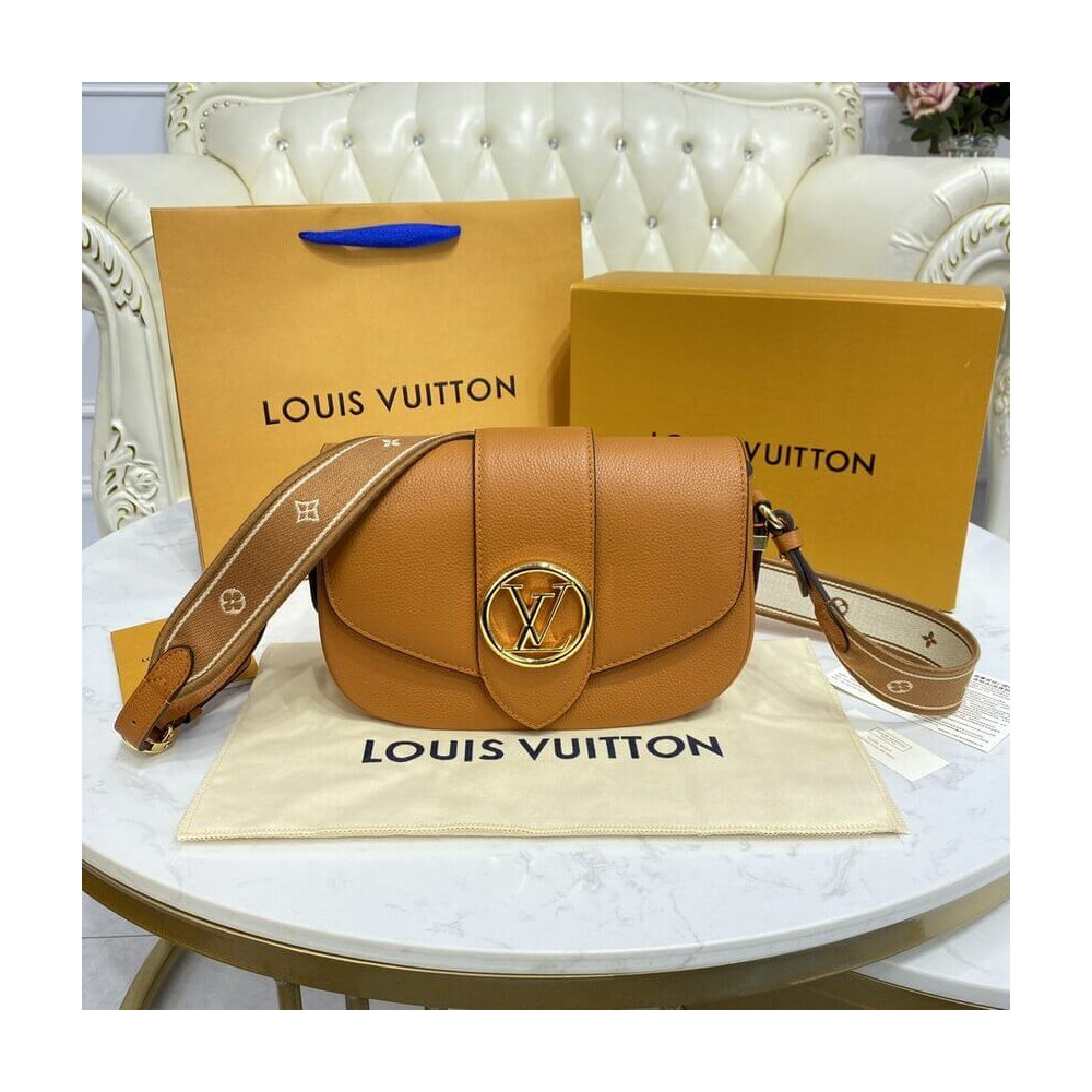 Louis Vuitton LV Pont 9 Soft MM Sienne Doree M58968 LDBS17404