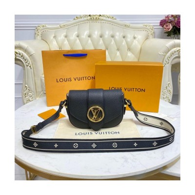 Louis Vuitton LV Pont 9 Soft PM Black M58727 LDBS17405