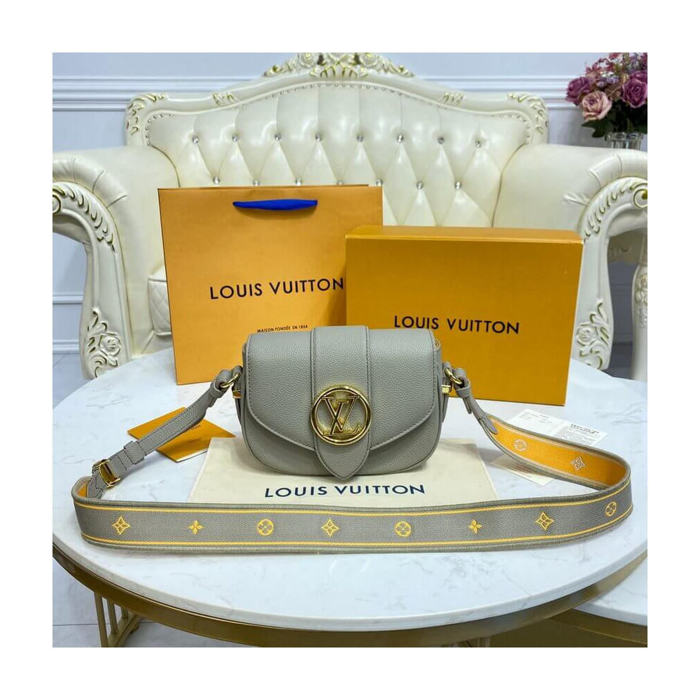 Louis Vuitton LV Pont 9 Soft PM Grey M58728 LDBS17407