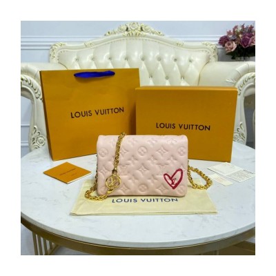 Louis Vuitton Limited Edition Pochette Coussin Dragee Pink M80834 LDBS16790