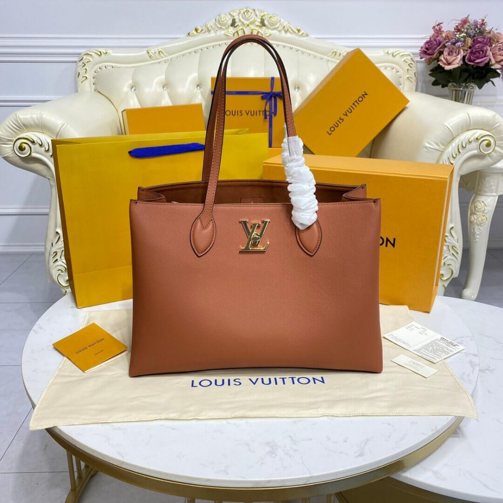 Louis Vuitton Lockme Shopper Bag Chataigne Brown M58927 LDBS16916