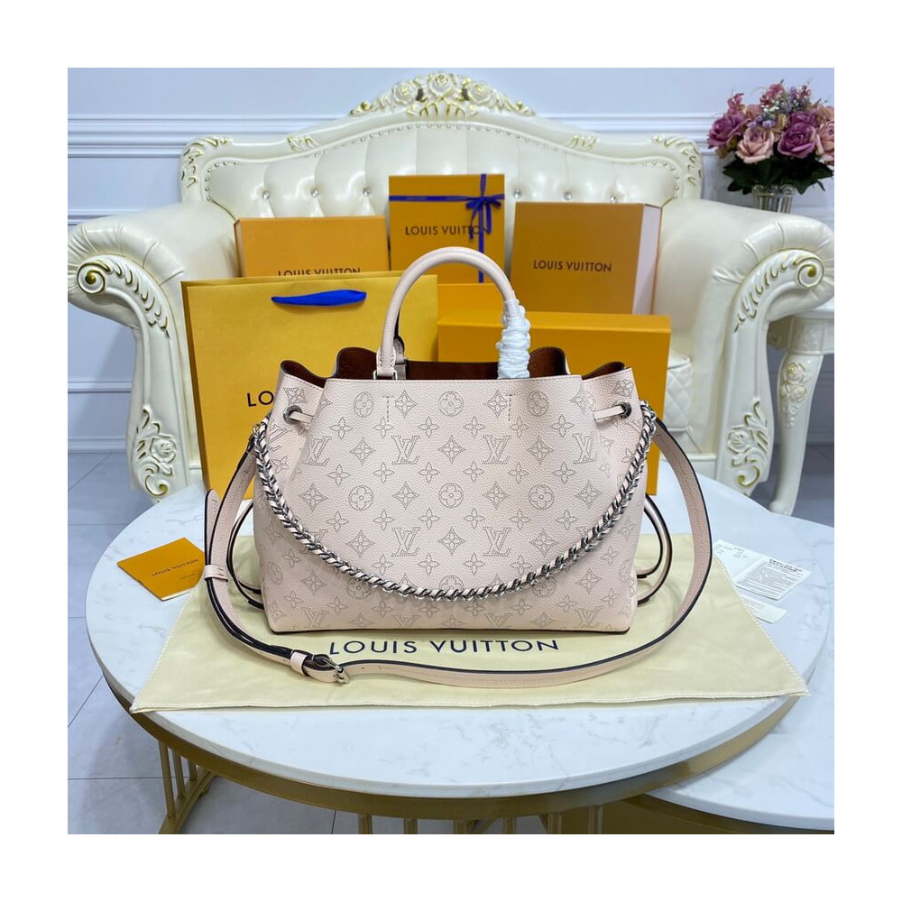 Louis Vuitton Mahina Calf Leather Bella Tote Cream M59203 LDBS17627