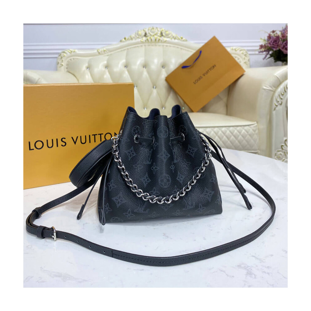 Louis Vuitton Mahina Leather Bella Black M57070 LDBS16695