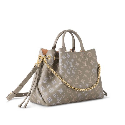 Louis Vuitton Mahina Leather Bella Tote Gray M23395 LDBS17628