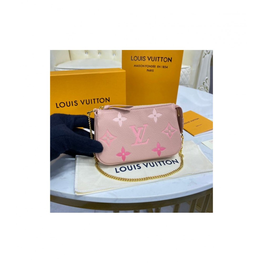 Louis Vuitton Mini Pochette Accessoires Pink M80501 LDBS17325