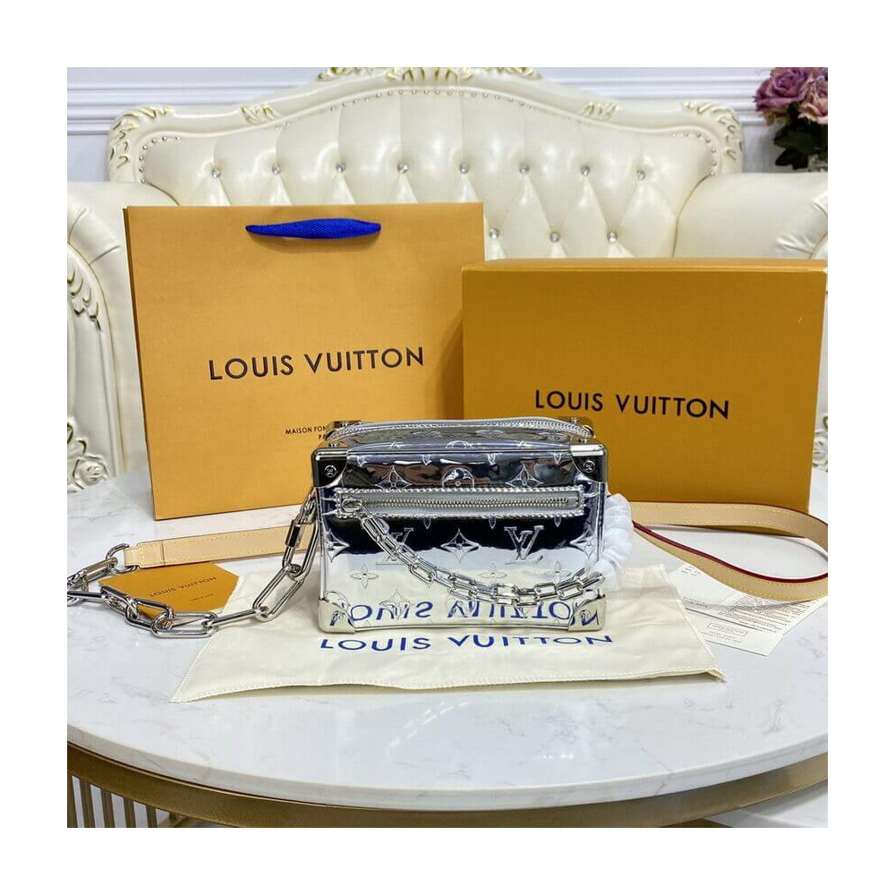 Louis Vuitton Mini Soft Trunk Silver M68906 LDBS17648