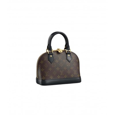 Louis Vuitton Monogram Alma BB Black M53152 LDBS16653