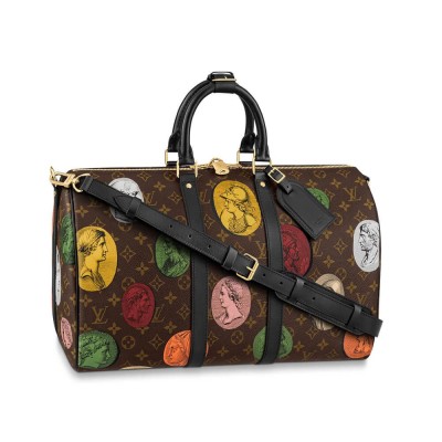 Louis Vuitton Monogram Cameo Printed Keepall Bandouliere 45 M59261 LDBS16902