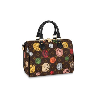 Louis Vuitton Monogram Cameo Printed Speedy Bandouliere 25 M45910 LDBS17548