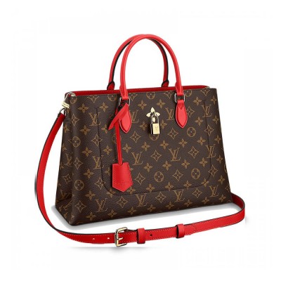 Louis Vuitton Monogram Canvas Flower Tote Red M43553 LDBS17632