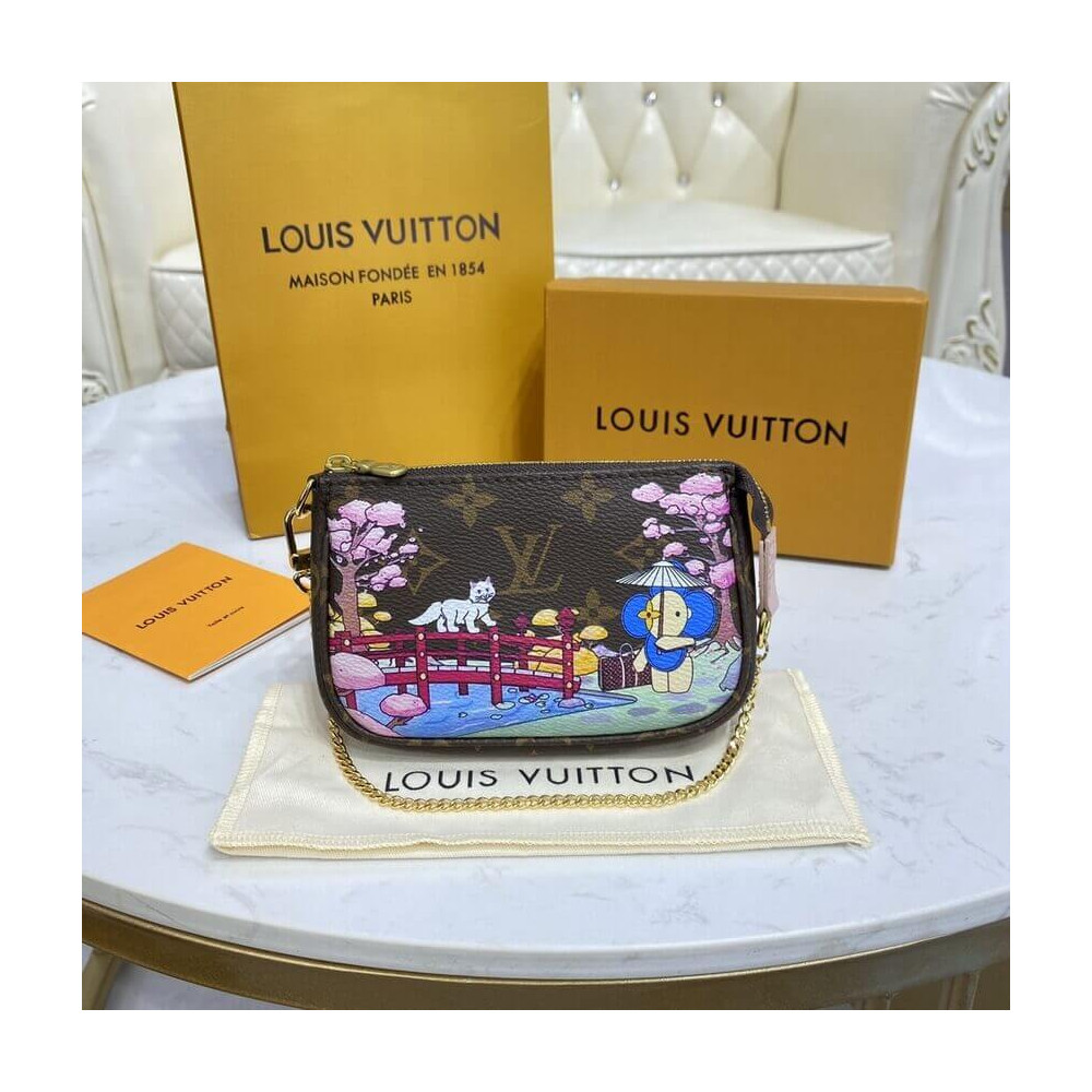 Louis Vuitton Monogram Canvas Mini Pochette Accessoires M45905 LDBS17329