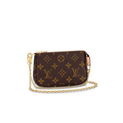 Louis Vuitton Monogram Canvas Mini Pochette Accessoires On Chain M82510 LDBS17331