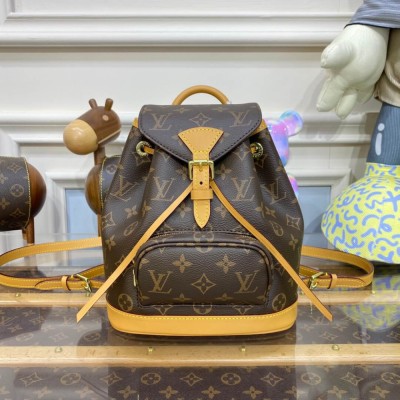 Louis Vuitton Monogram Canvas Montsouris PM Backpack M51137 LDBS16674