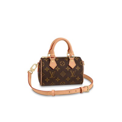 Louis Vuitton Monogram Canvas Nano Speedy M81085 LDBS17026