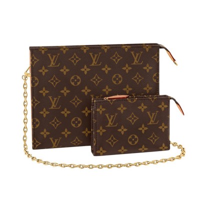 Louis Vuitton Monogram Canvas Toiletry Pouch On Chain M81412 LDBS17431