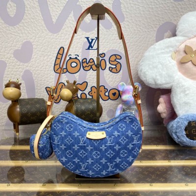 Louis Vuitton Monogram Denim Croissant MM M46856 LDBS16983