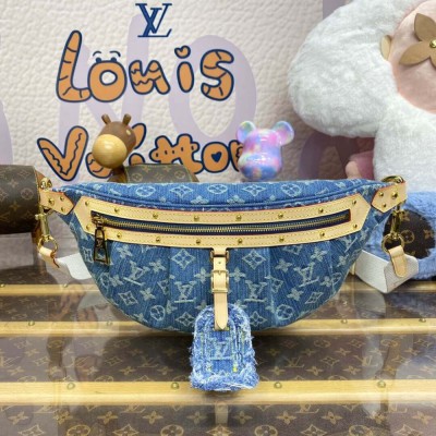 Louis Vuitton Monogram Denim High Rise Bumbag M46837 LDBS16710