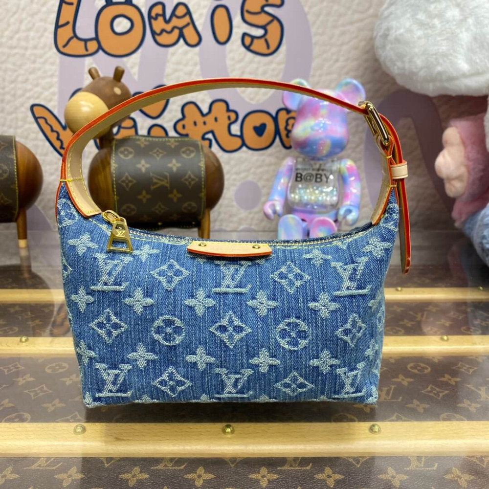 Louis Vuitton Monogram Denim Hills Pochette Bag M82949 LDBS17340