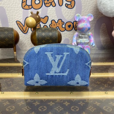 Louis Vuitton Monogram Denim Pochette Cosmetique PM M24316 LDBS17342