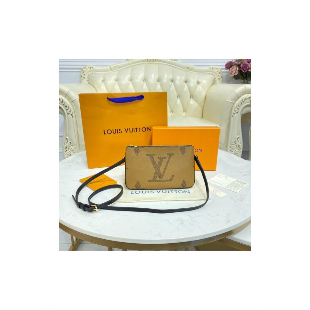 Louis Vuitton Monogram Double Zip Pochette M69203 LDBS17343