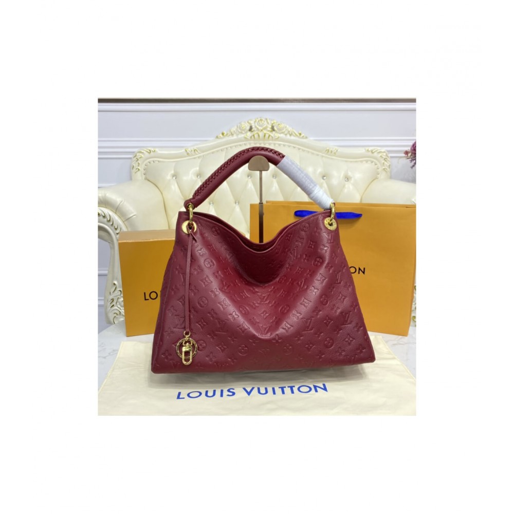 Louis Vuitton Monogram Empreinte Artsy MM Burgundy M43257 LDBS16670