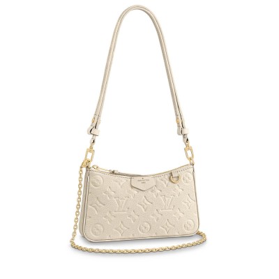 Louis Vuitton Monogram Empreinte Easy Pouch On Strap Creme M81066 LDBS17435