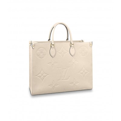 Louis Vuitton Monogram Empreinte Onthego GM Beige M45081 LDBS17191