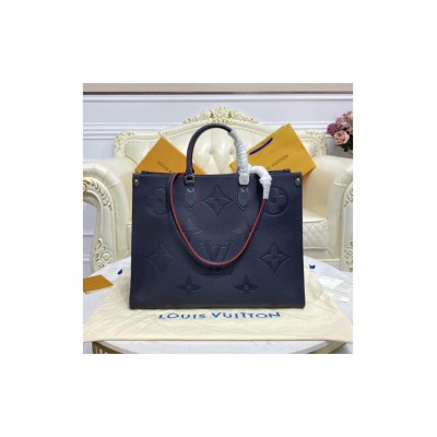 Louis Vuitton Monogram Empreinte Onthego GM Blue M44925 LDBS17193