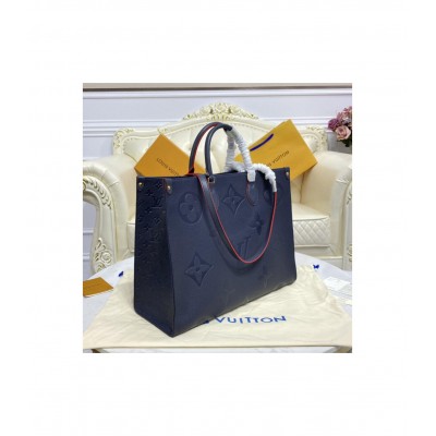 Louis Vuitton Monogram Empreinte Onthego GM Blue M44925 LDBS17193