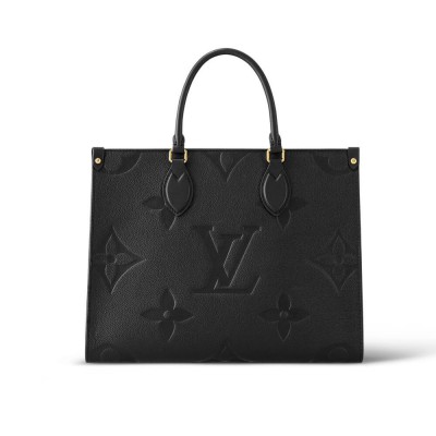 Louis Vuitton Monogram Empreinte Onthego MM Black M45595 LDBS17194